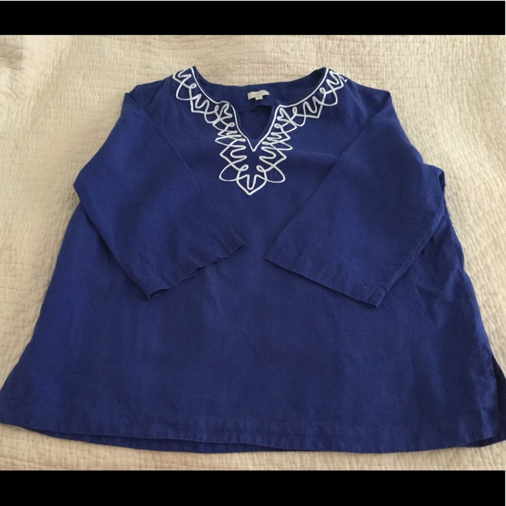 Talbots 100% Linen tunic